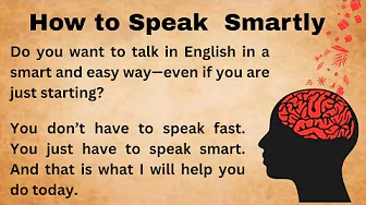 Talk smartly in English || Think Fast Speak Smart || Learn English || Bookish English