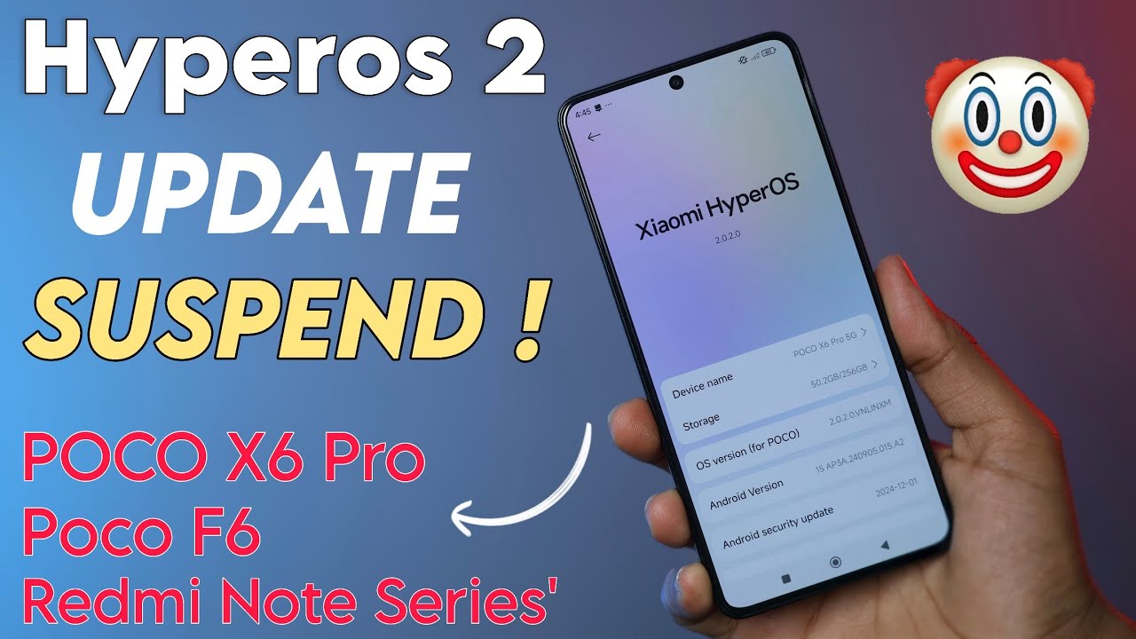 Hyperos 2.0 Updates Are Suspended !😳 POCO X6 Pro, X6, F6, Note 13 Pro ...