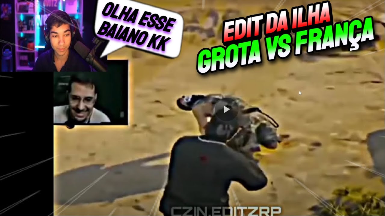OVOTZ REAGINDO AO EDIT FRANÇA vs GROTA ! A GUERRA FOI STARTADA !? | Cortes do Ovotz
