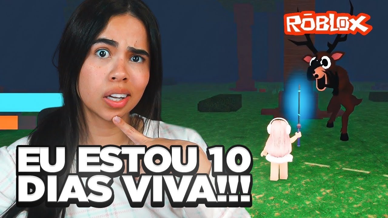 JOGANDO 99 NOITES NA FLORESTA SOZINHA NO ROBLOX