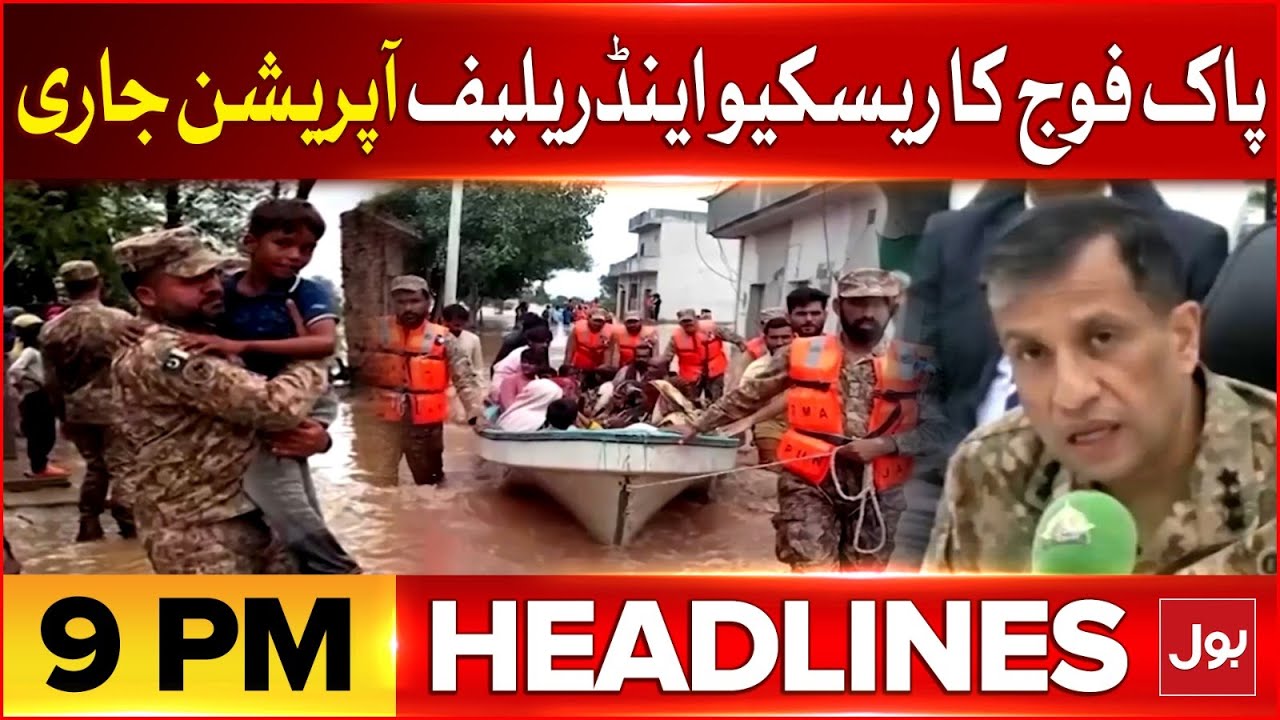Pak Army Rescue and Relief operation | BOL News Headline At 9 PM ...