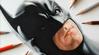 Drawing Batman with 3D art technique - Speed Drawing - DC