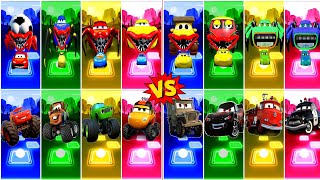 McQueen Eater All Videos Megamix - McQueen Car🆚 McQueen Police Car🆚 Choo Choo Charles 🎶 Who is Best?