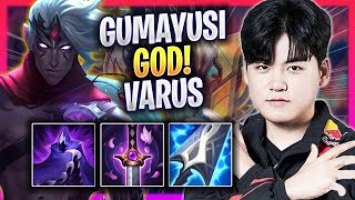 GUMAYUSI IS A GOD WITH VARUS! - T1 Gumayusi Plays Varus ADC vs Draven! | Season 2024