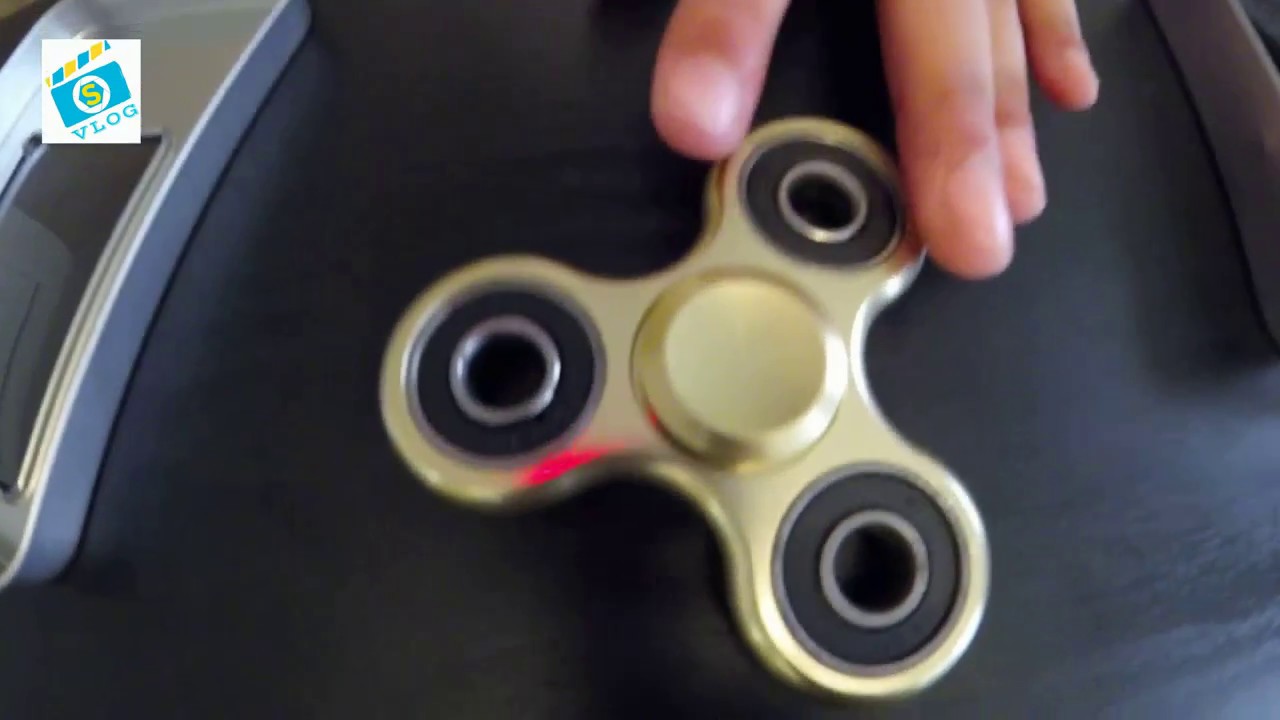 Un Boxing Aluminum Gold Fidget Spinner - YouTube