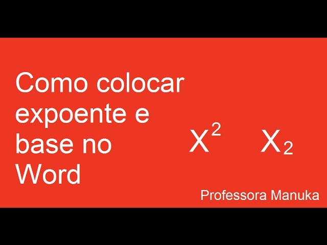 Como colocar número elevado no WORD