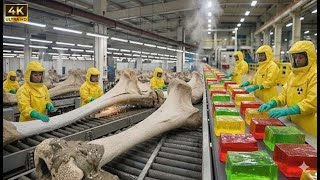 “How Gelatin Is Made from Animal Bones | Industrial Factory Process Explained”