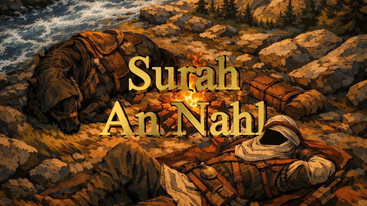 Listen to The Holy Quran near the campfire by the river