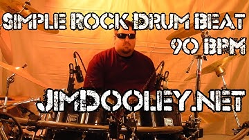 Simple Rock Drum Beat 90 BPM   JimDooley.net