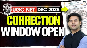 UGC NET DEC 2025 Correction Window OPEN | Don’t Miss This Chance! Step-by-Step Guide by Abhay Sir