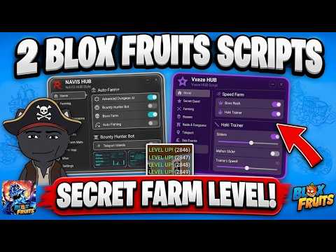 [NO KEY] 2 NEW BLOX FRUITS SCRIPTS! 🙀 (Roblox) | SECRET FARM LEVEL+FAST AUTO FARM & More (UPDATE 30)