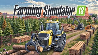 林業！Fs18での木の伐採方法とは？ Fs 18 マルチプレイヤーゲームプレイ | Farming Simulator 18 #fs18 screenshot 2