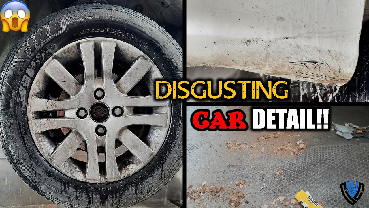 detail car disgusting car detailing makeover pars !?CAR WASH CLEAN 