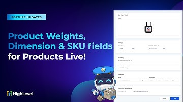 Product Weights, Dimension & SKU fields for Products Live!