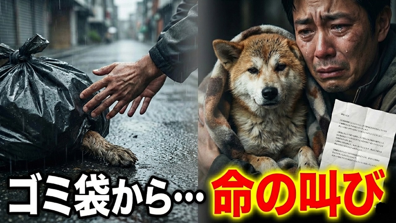 道端のゴミ袋から聞こえた命の叫び… 中にいた瀕死の秋田犬と、涙で滲んだ一通の手紙が教えてくれた「本当の愛」
