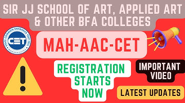 MAH-AAC-CET Exam Registration 2023 Now Open For Admission | #mahaaccet #artify