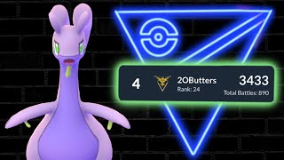 3433 ELO!! Stunning Gameplay with a *Draco Meteor* Goodra | Pokémon GO Battle League screenshot 4