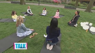 Allora Health and Wellness shows Talk Pittsburgh a relaxation exercise