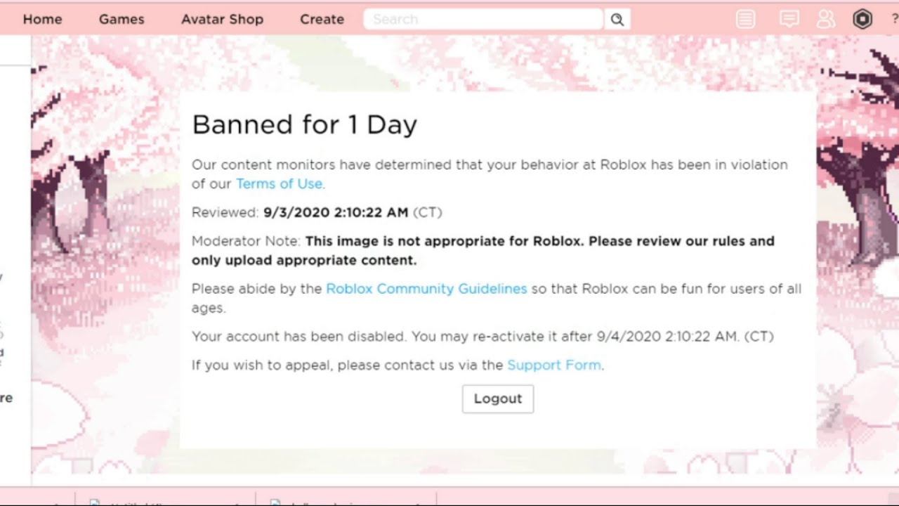 I Got Banned In Roblox Youtube - roblox contact us number