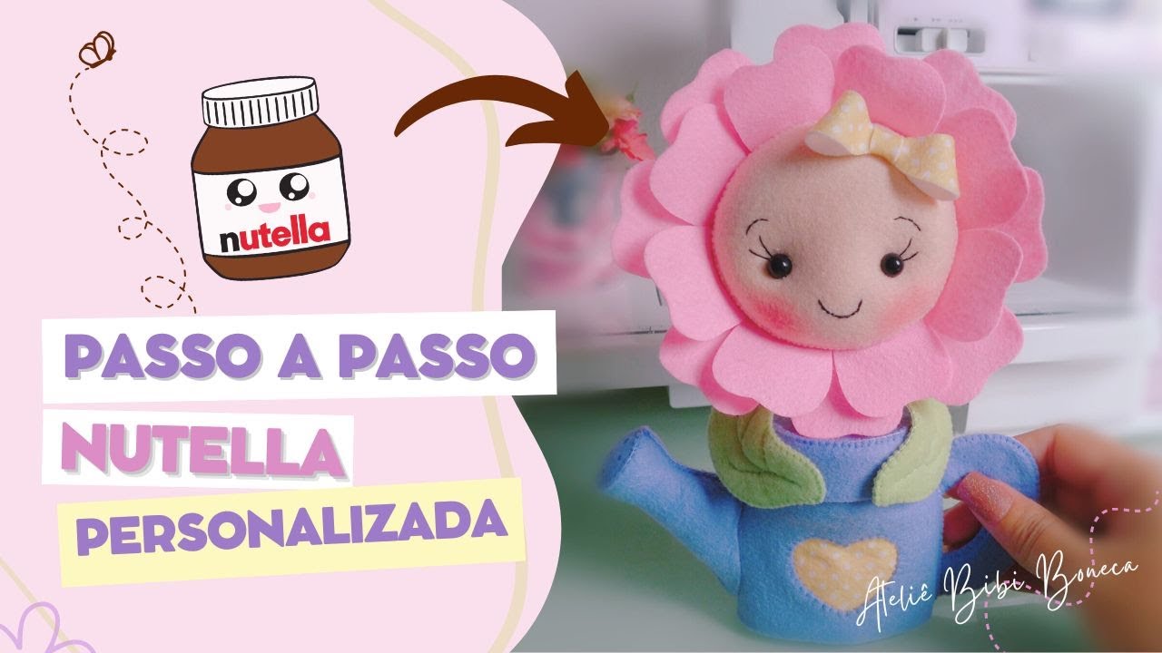 Персонализированный Зачарованный сад Нутеллы в фетре / БЕСПЛАТНЫЕ ФОРМЫ