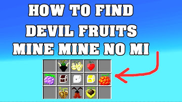 HOW TO FIND DEVIL FRUITS in Minecraft Mine Mine No Mi