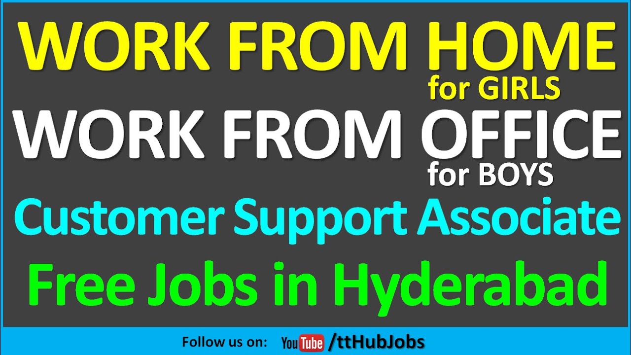 WORK FROM HOME for GIRLS and WORK FROM OFFICE for BOYS JOBS in