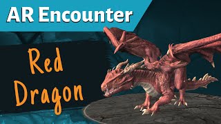 Red Dragon Augmented Reality model for Tabletop RPGs
