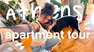 athens apartment tour: vintage 2 bedroom, colourful decor & lots of plants!!!