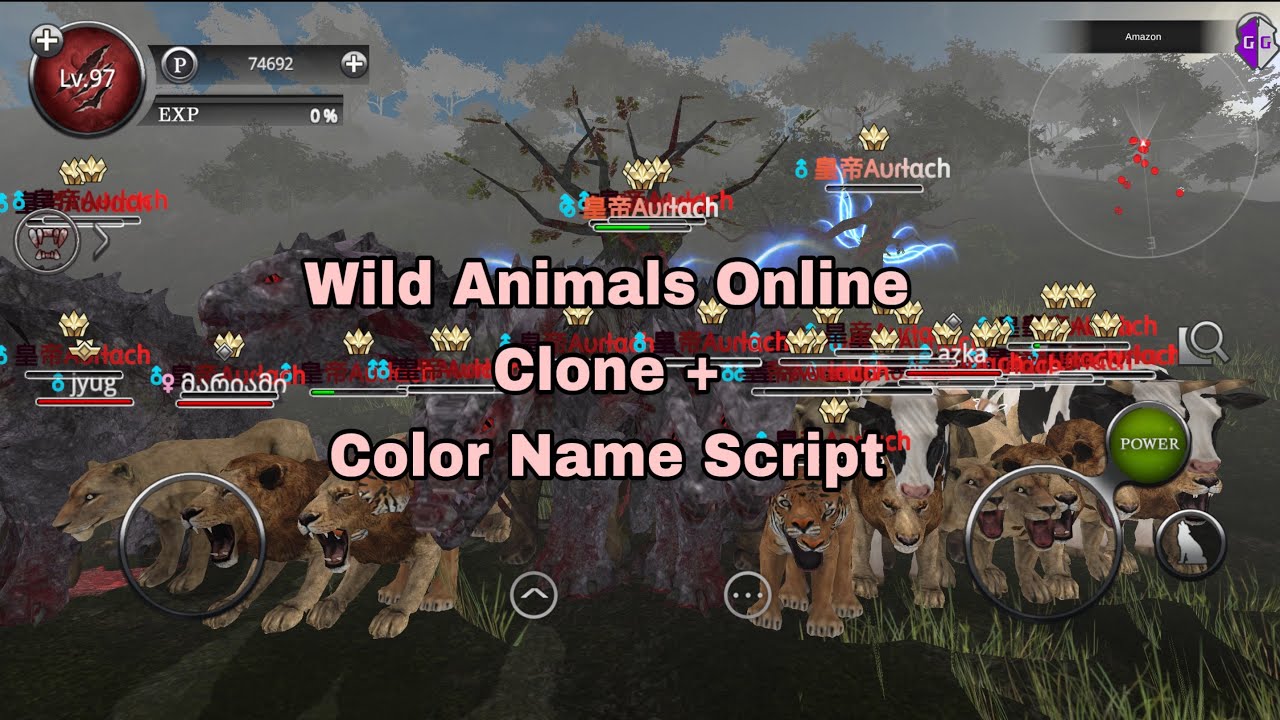 [Script]Wild Animals Online v7.0.1 Clone + Name Color Script Showcase ...
