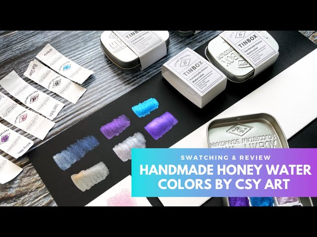 Csy Art Gallery Handmade Metallic Watercolor 💜 Review & First