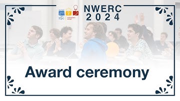 2024 ICPC NWERC Award ceremony
