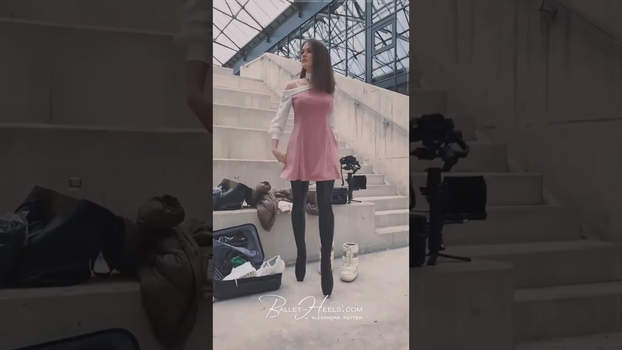 how to wear high heels belt 🔐lock And stocking