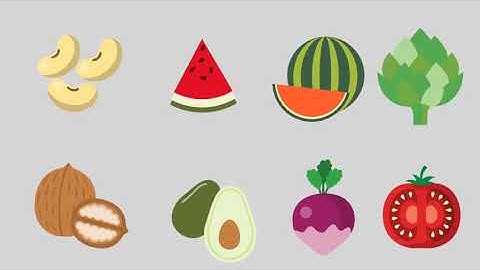 110 Nature, Fruits and Vegetables Icons | After Effects project | Videohive template