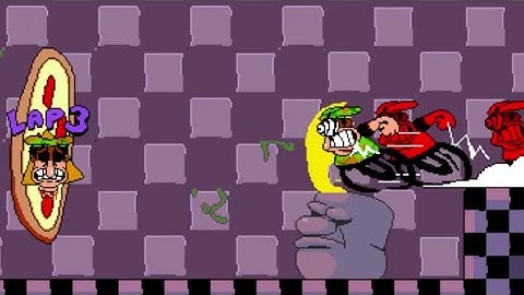 Pizza Tower: John Gutter Lap 3 Hard Mode P rank (Egg