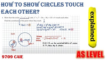 How to show circles touch each other?