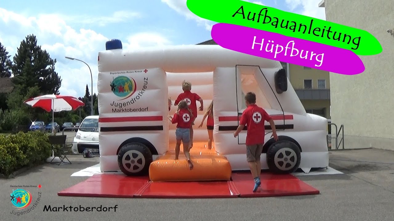 Aufbauanleitung Hüpfburg | Rettungswagen | Jugendrotkreuz