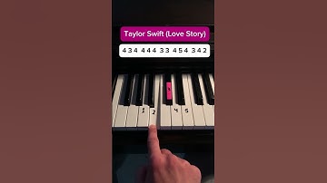Thumbnail of Love story (Easy Tutorial) #lovestory #taylorswift #piano #tutorial #pianotutorial #popmusic #learn