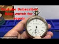 Youtube Viewer Watch Repair!  Thanks Joel,  Here is your Elgin Pocket watch being fixed!