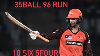 Abhishek Sharma ipl player 96run in 35ball ||10six 5four #abhisheksharma #cricket #cricketwithpolu