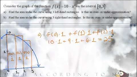 Approximating Area Under the Curve Part 1