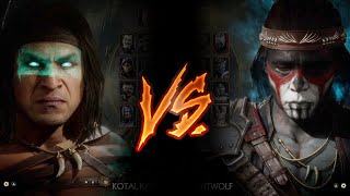 Mortal Kombat 11 - Kotal Kahn Vs. Nightwolf (VERY HARD)