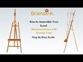 How to Assemble Grandink Beechwood Lyre with Storage Tray Easel | Step-by-Step Guide