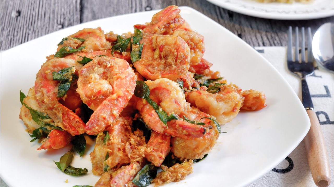 EXTRA CRUNCHY! Stir Fried JUMBO SHRIMP Recipe  TOO DELICIOUS! MUST TRY  Seafood Recipe 椒盐虾 