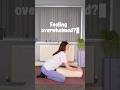 Feeling Overwhelmed? Try This! #gentleyoga#childspose#stressrelief