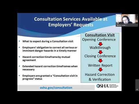 An Overview of OSHA’s On-Site Consultation Program and Compliance Assistance Resources
