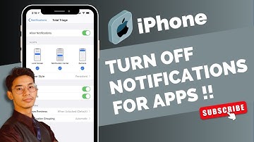 Turn OFF App Notifications on iPhone !