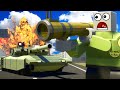 TANK &amp; BASE BATTLE in Lego City in Brick Rigs Multiplayer!