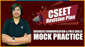 CSEET | Business Communication & Press Skills | Mock Practice | CA Rachana Khare Shrivastava