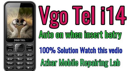 Vgo Tel  i14 auto on problem Solution
