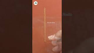 Double layer chain stitch#aari #zari #shortvideo #the aari studio🦚